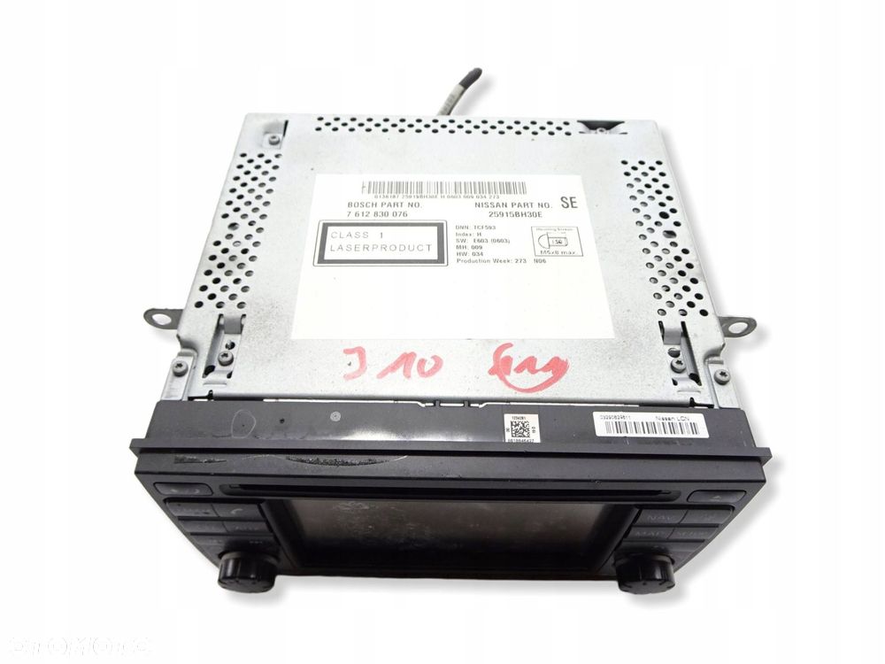 radio cd nissan qashqai j10 10-13r. 7612830076 - 2