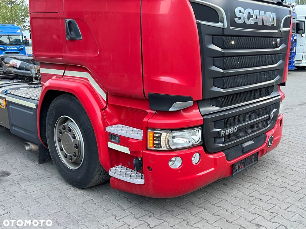 Scania R580 v8 Hakowiec multi lift huan łamany z Niemiec idealny stan cały na poduszkach Aso scania - 8