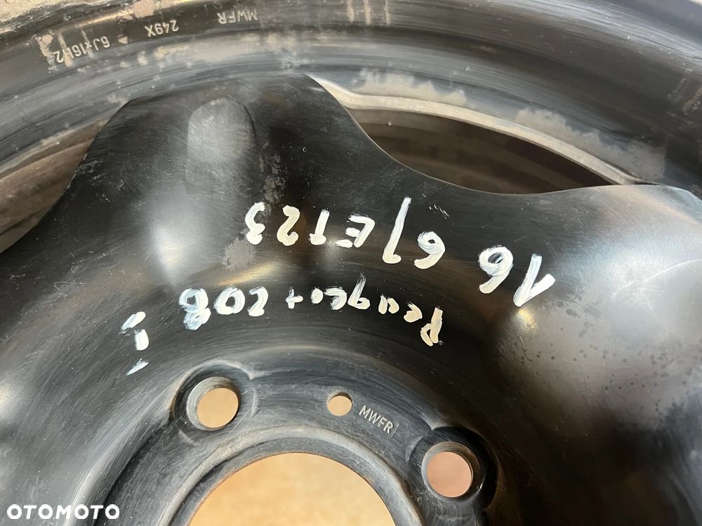FELGA STRUKTURALNA FELGI 16 6J ET 23  PEUGEOT 208 I - 3