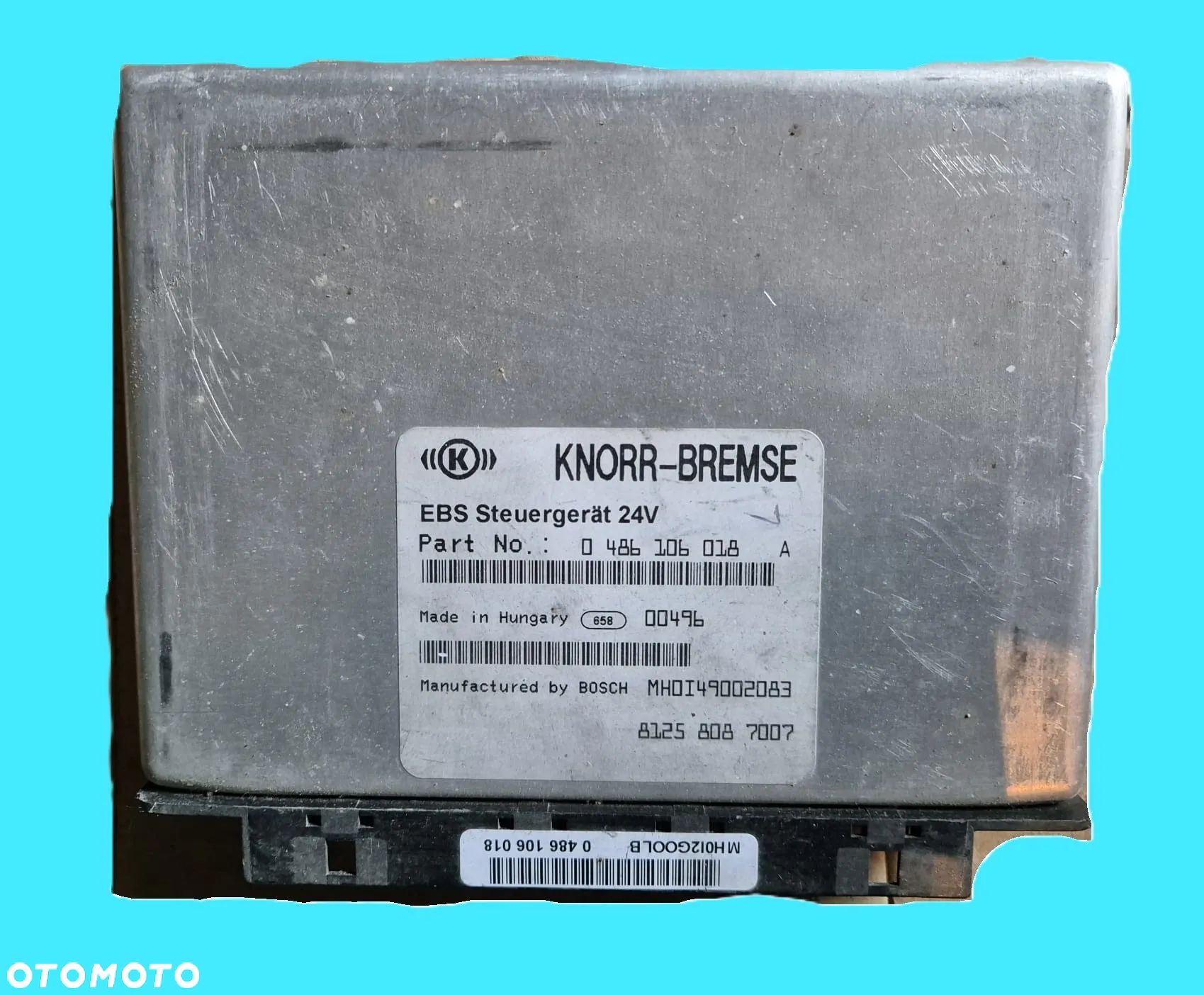 Sterownik Kaseta Modul EBS 81258087007 KNORR 0486106018 - 1