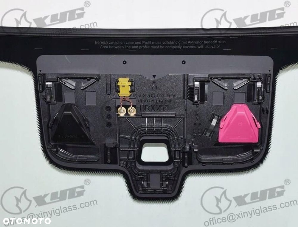 SZYBA CZOŁOWA MERCEDES GLC COUPE C253 2016- ANT+KAM+SENS - 2