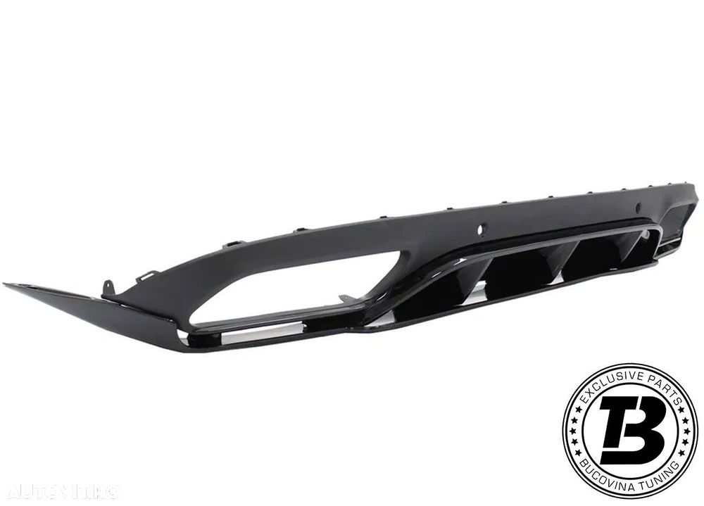 Difuzor Bara Spate Cu Ornamente Evacuare compatibil cu Mercedes C Class C205 A205 C63 Design - 4