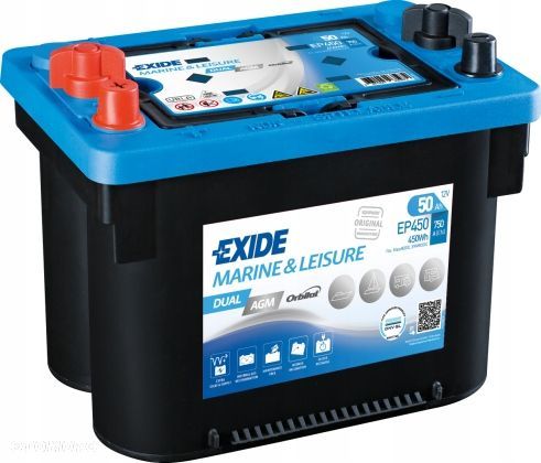 Akumulator Exide Dual AGM 50Ah 750A EP450 L - 1