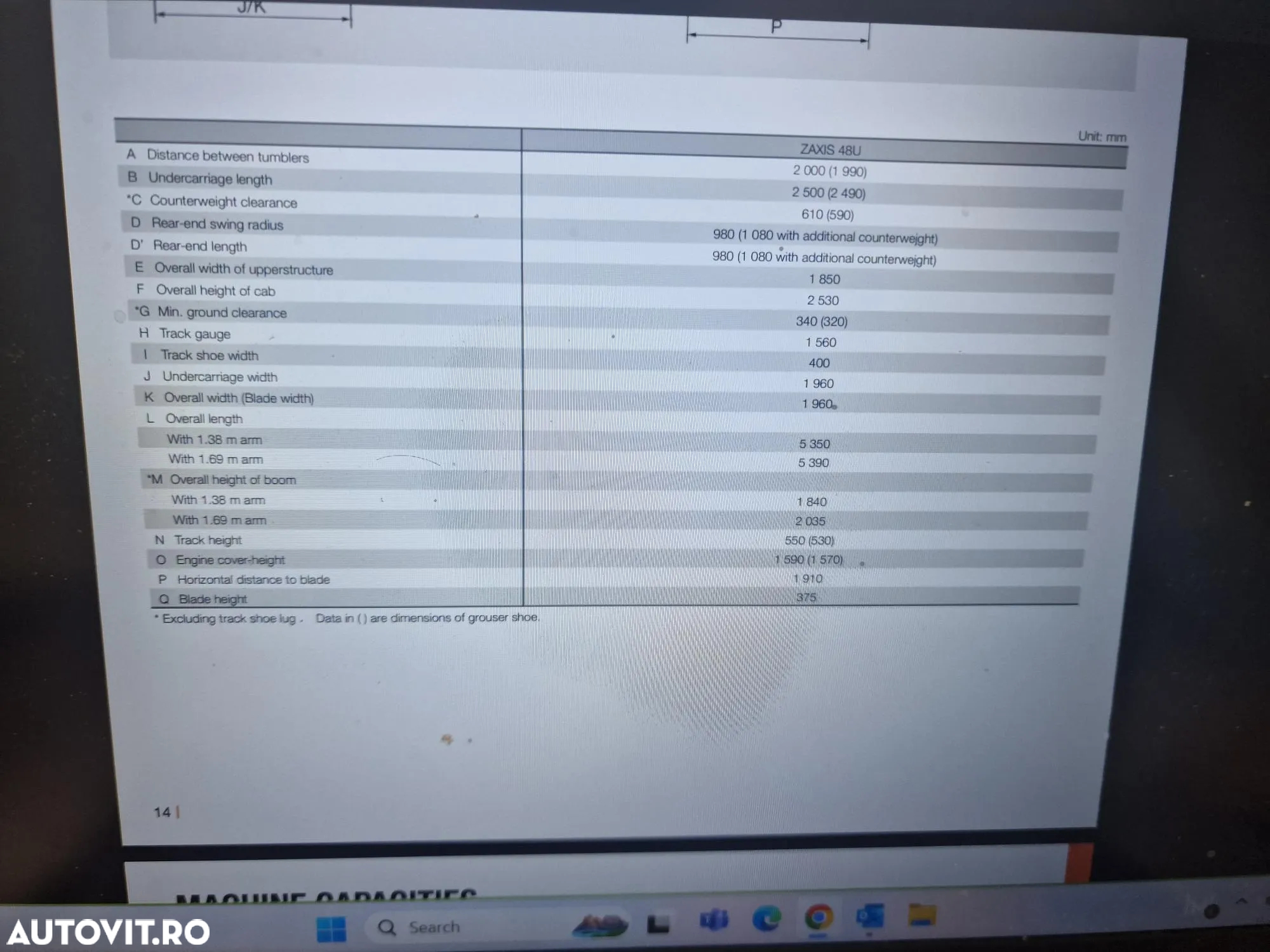 Hitachi ZX48, 5 TONE, 2023, 826h, CUPA NOUA,  44900 EUR+Tva, inst picon, senile 90% ok, computer de bord, produs in JAPONIA, CA SI NOU, posibilitate lkeasing 4 ani-PROMOTIE 44900 EUR+Tva - 35