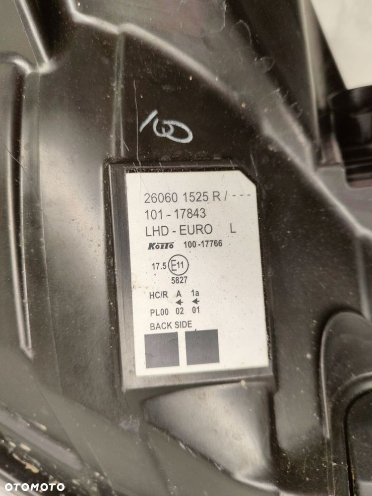 renault kangoo iii lift lampa zw ciemna prawy przód 260601525r - 10