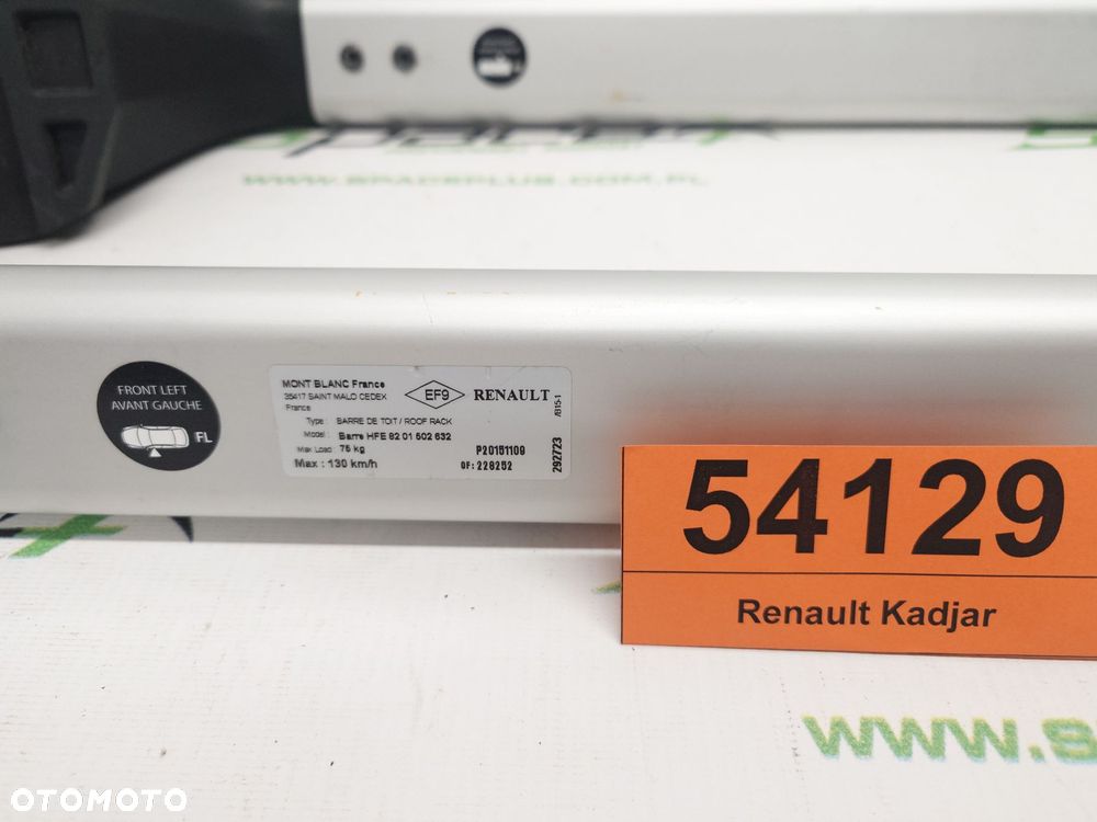 Bagażnik dachowy bazowy belki poprzeczki Renault Kadjar - 6