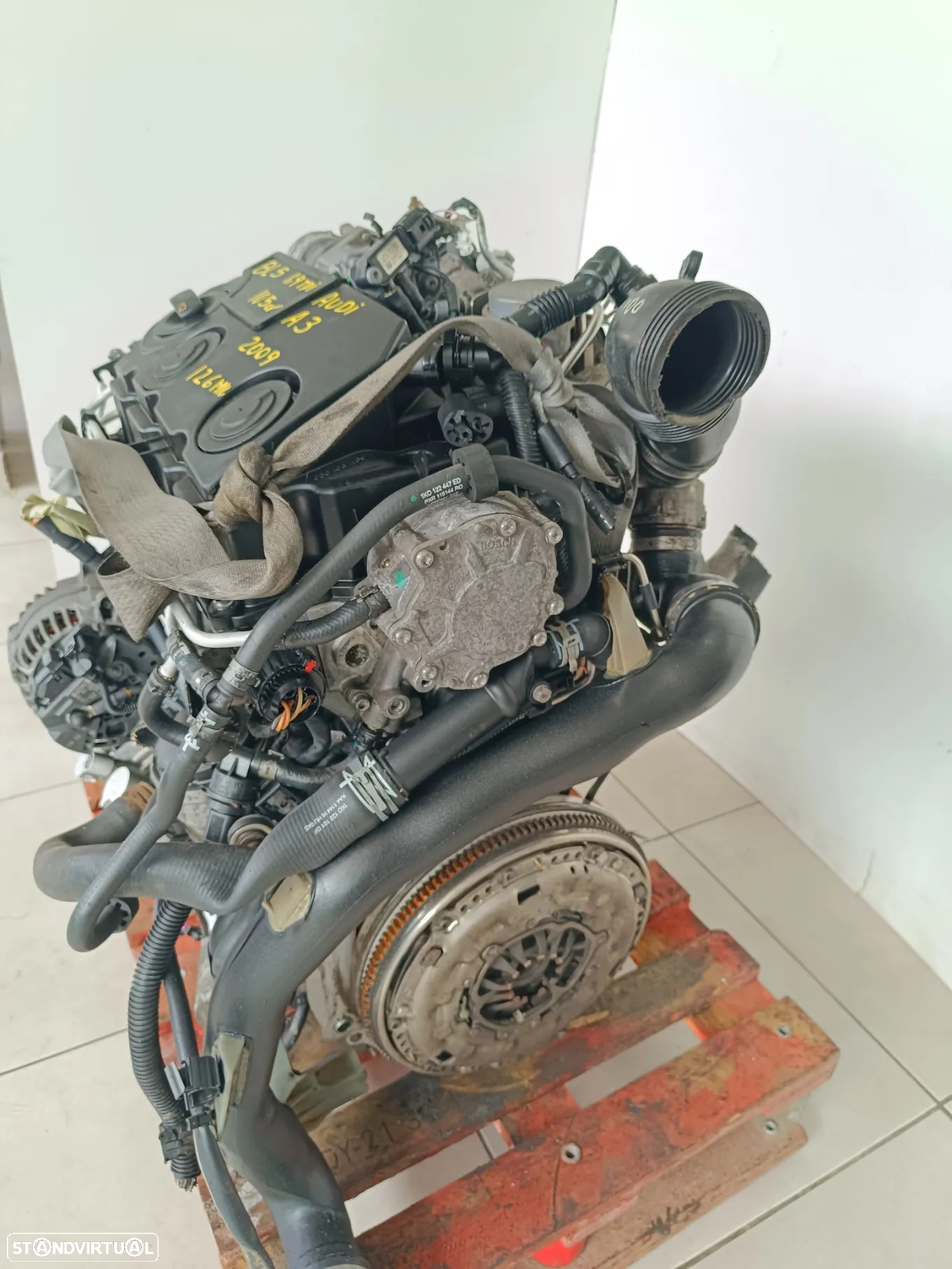 Motor golf 5 1.9TDI 105cv BLS caixa 5 velocidades KBL 2009 - 3