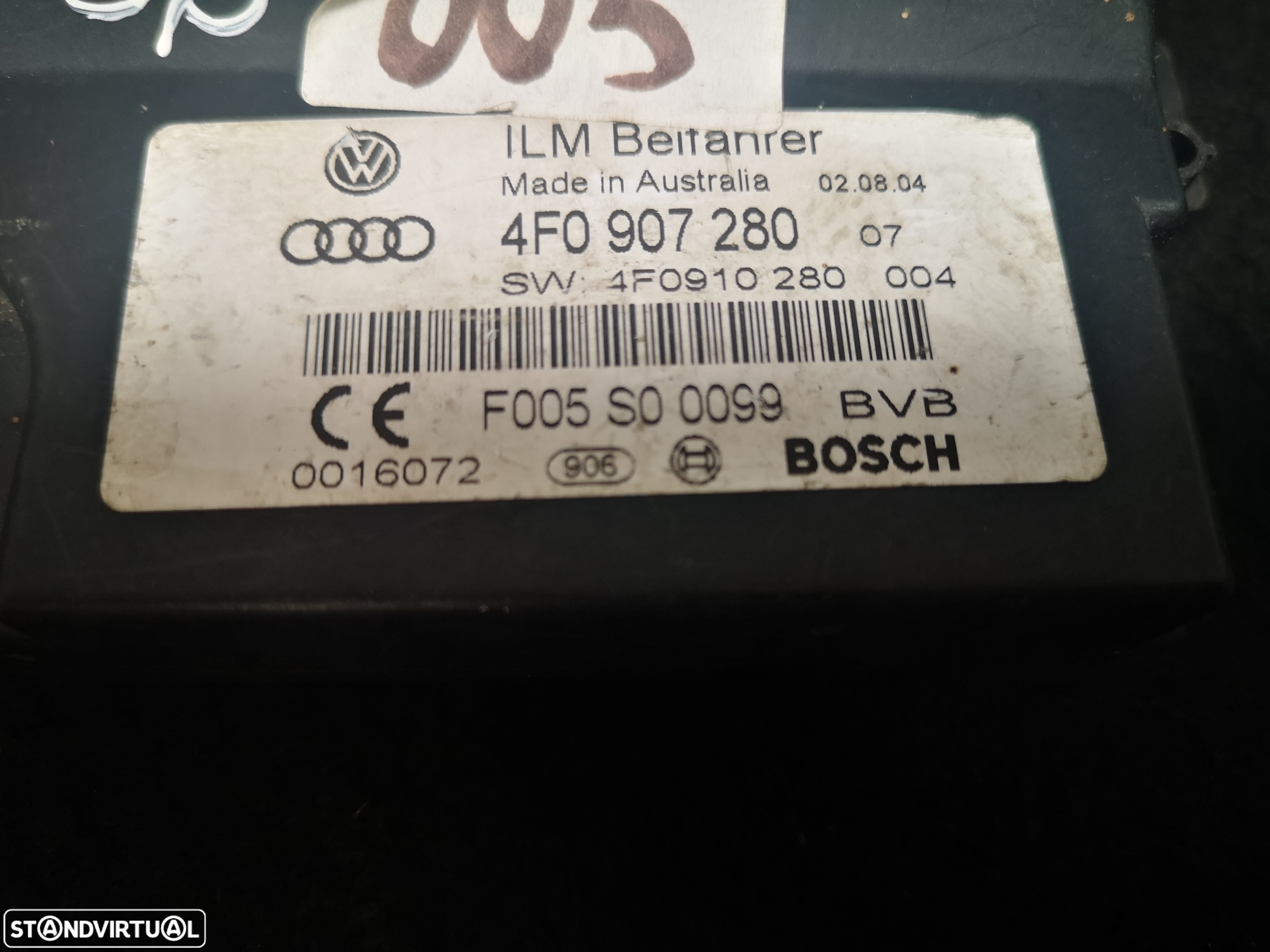 Centralina MODULO Eléctrico  ILM audi a6 c6 4f 2004-2009 - 4