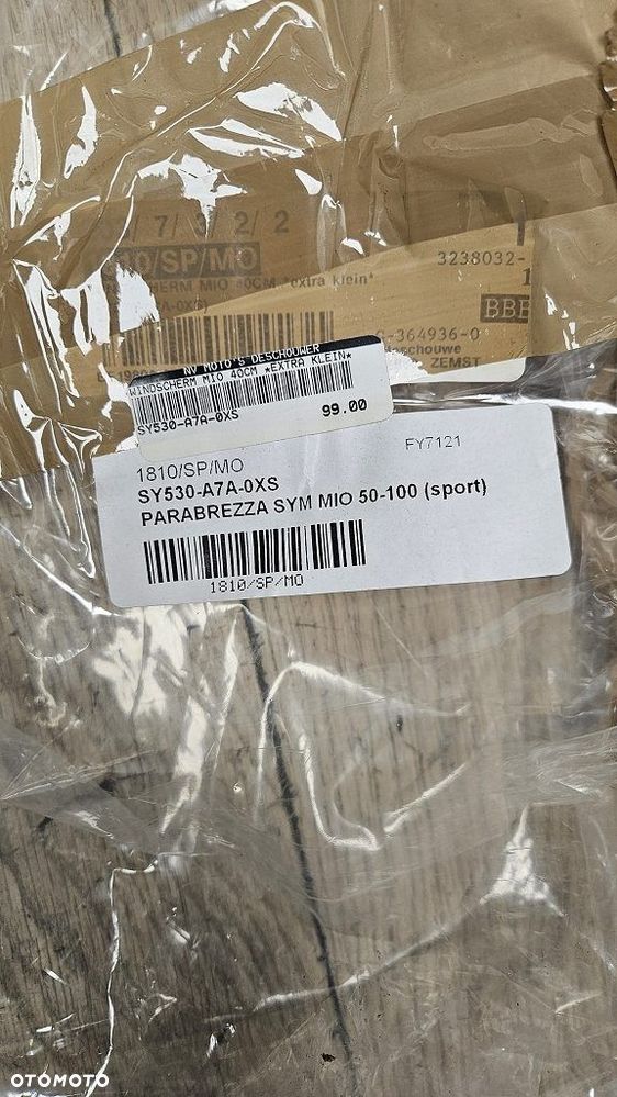 Szyba niska owiewka Sym Mio 50 100  SY530-A7A-0XS - 12