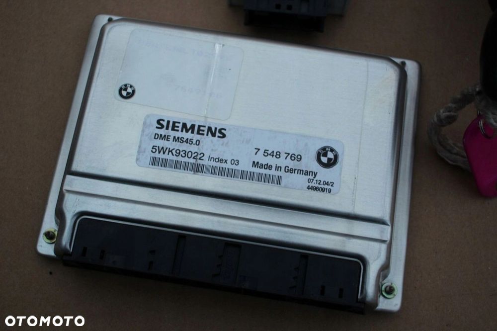 Komputer sterownik silnika zestaw startowy BMW M54 MS45 7548769 x3 z4 e60 - 5