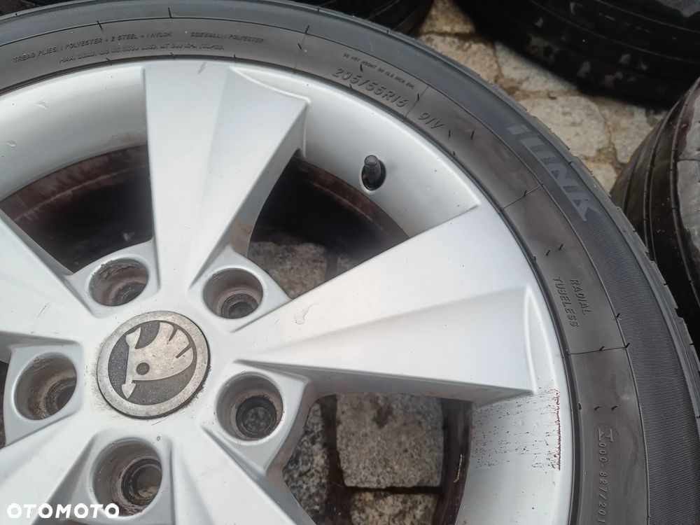Felgi Aluminiowe 16 Skoda Octavia 3 5x112 ET46 5E0601025C Koła VW Seat Audi 6,5Jx16H2 - 25