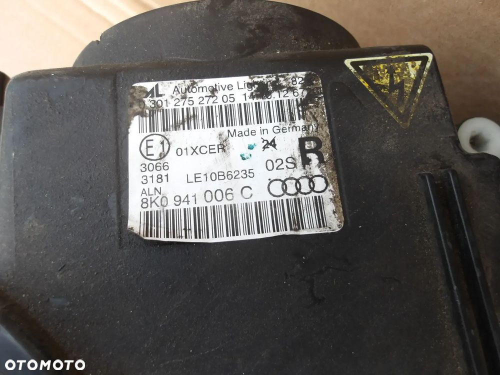 LAMPA PRAWY PRZOD BI XENON AUDI A4 B8 LIFT 8K0941006C - 10