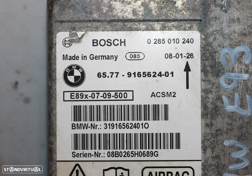 CENTRALINA DE AIRBAG BMW E93 - 5