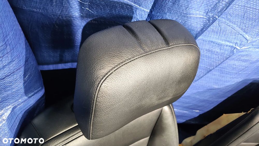 FOTELE KANAPA TUNEL ŚRODKOWY PODŁOKIETNIK BOCZKI DRZWI LED DEKORY TAPICERKA WNĘTRZE SKÓRA CZARNA GRZANA PAMIĘĆ FULL MASAŻE MERCEDES W221 LIFT KRÓTKI - 15