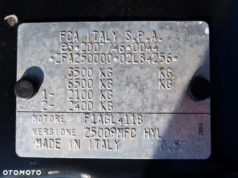 Fiat 2019 Ducato BRYGADÓWKA CARPOL 7 osób MAXI L4H2 180ps, SALON POLSKA , Tylko 112tyś km. Nawigacja, Pompowany fotel, tempomat, klimatronik, ŚLICZNY - 36