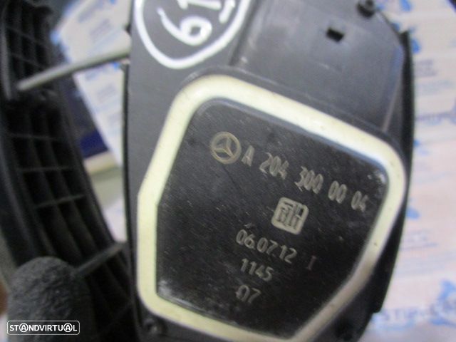 Pedal A2043000004 MERCEDES C S204 W204 FASE 2  2012 200CDI 136CV 5P PRETO - 4