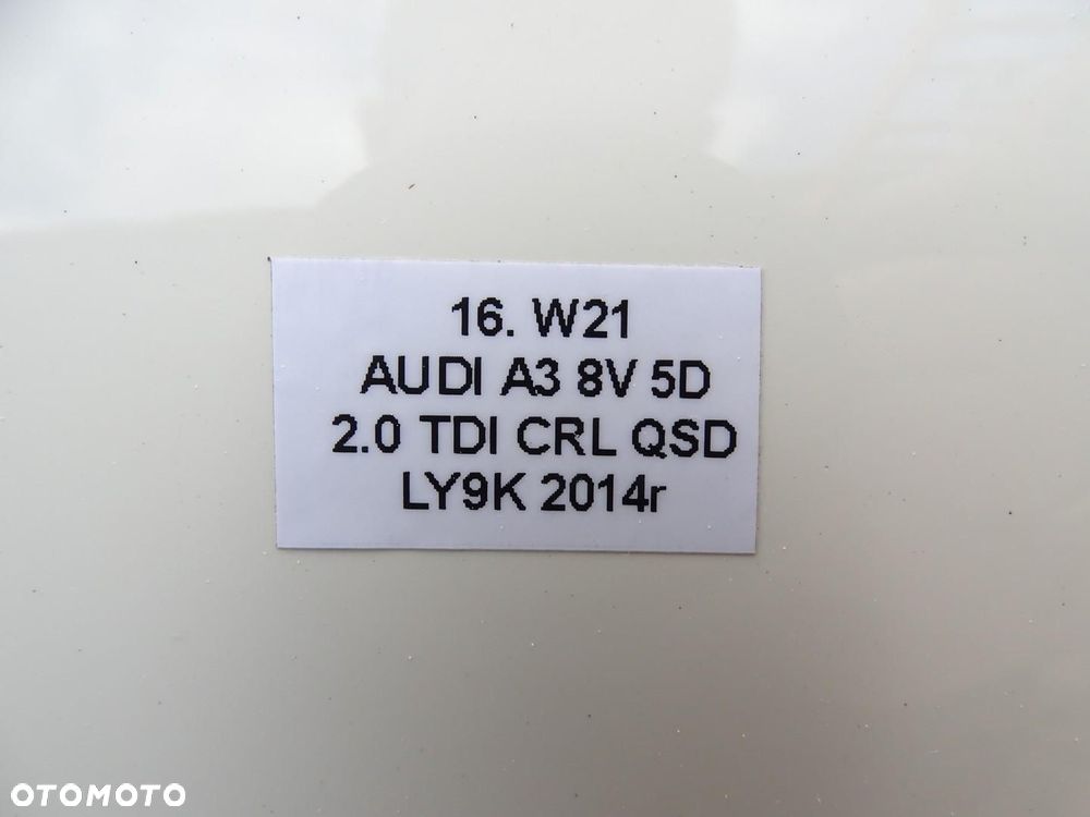BŁOTNIK LEWY PRZÓD PRZEDNI LY9K AUDI A3 8V 5D SPORTBACK 3D 3 DRZWI 12-17r - 11