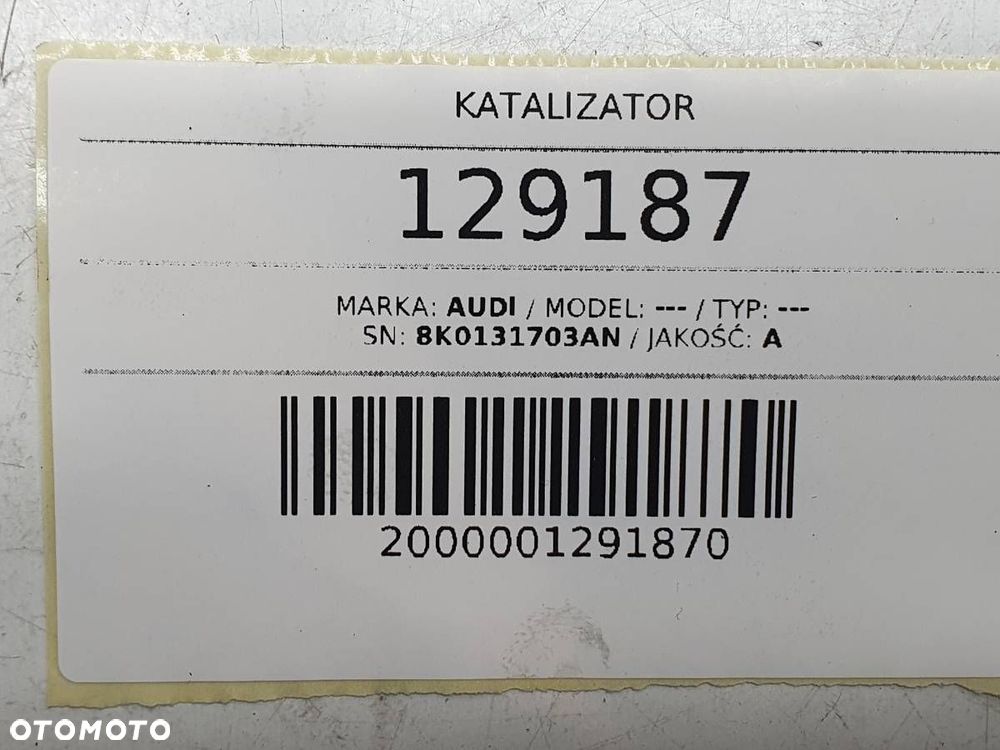 KATALIZATOR DPF FILTR AUDI A4 B8 A5 8T Q5 8R 2.0 TDI  8K0131703AN - 7