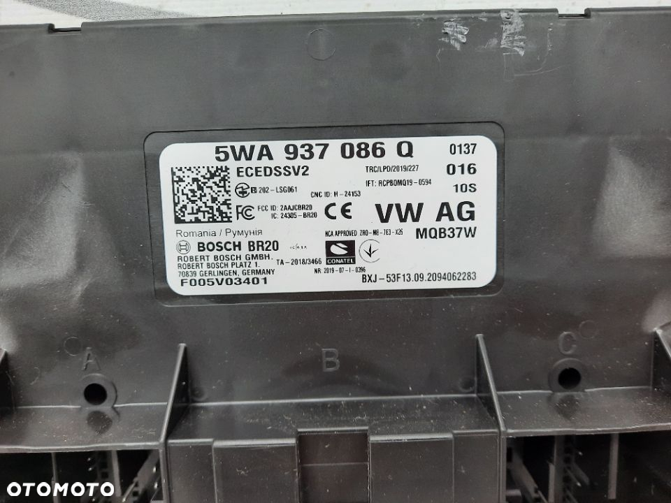 SKODA OCTAVIA  MODUŁ KOMFORTU 5WA937086Q - 4
