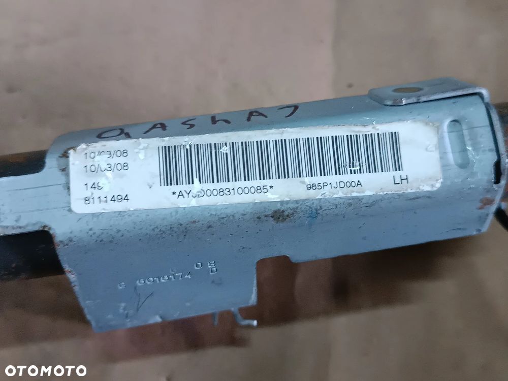 KURTYNA LEWA PODUSZKA AIRBAG NISSAN QASHQAI J10 - 2