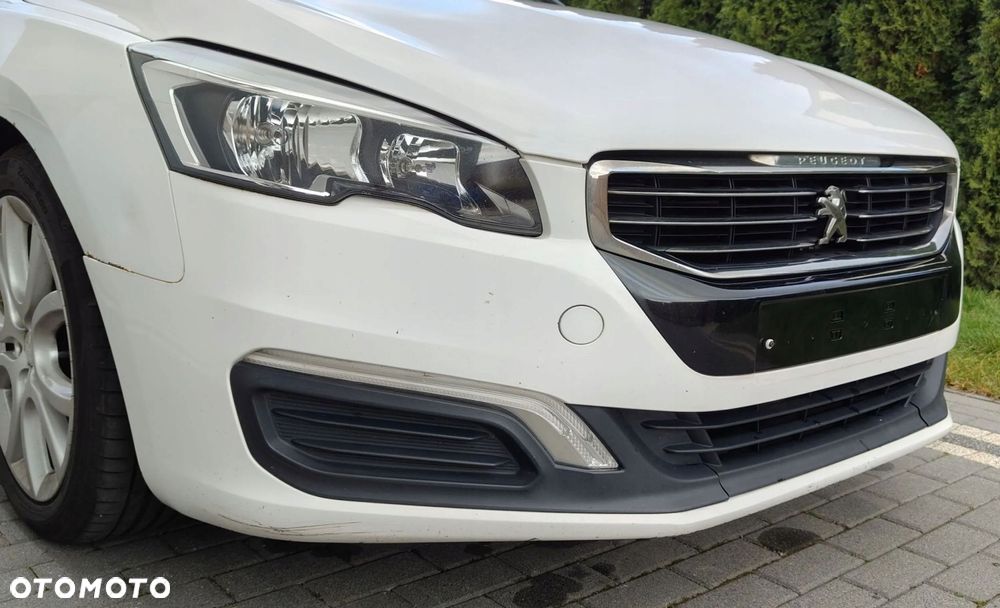 peugeot 508 1 i lift 15-18 zderzak przedni przód kompletny biały ewpb - 2