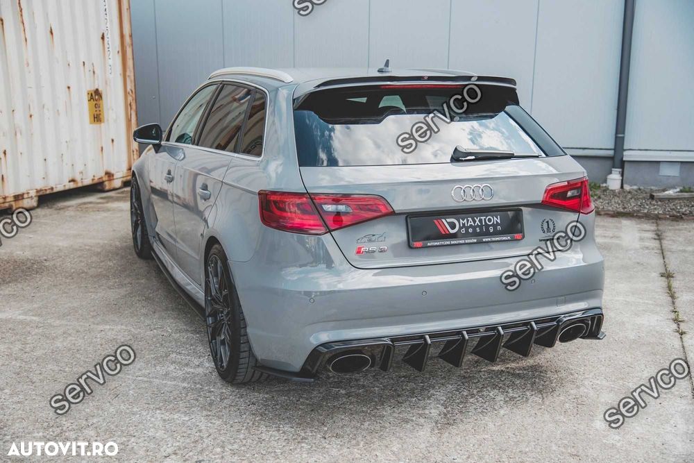 Difuzor bara spate Audi A3 RS3 8V Sportback 2015-2016 v11 - Maxton - 2