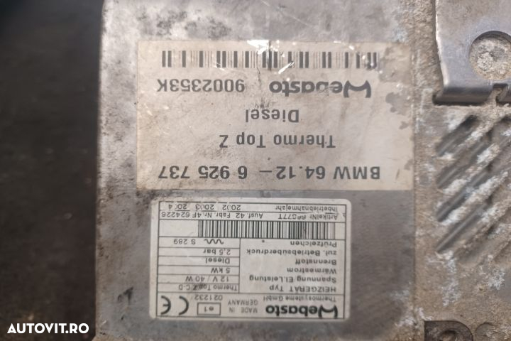 Webasto 6925737 / 6412-6925737 / 9002353K 6925737 / 6412-6925737 / 90 - 6