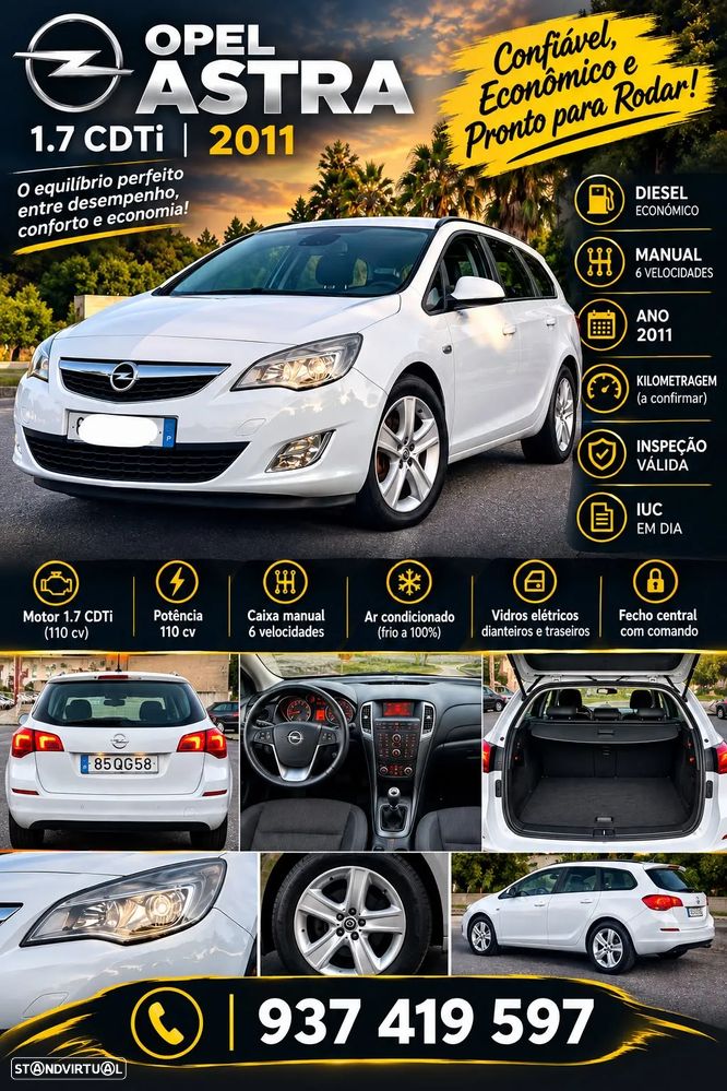Opel Astra Sports Tourer 1.7 CDTI DPF ecoFLEX Sports TourerStart/Stop Selection - 13