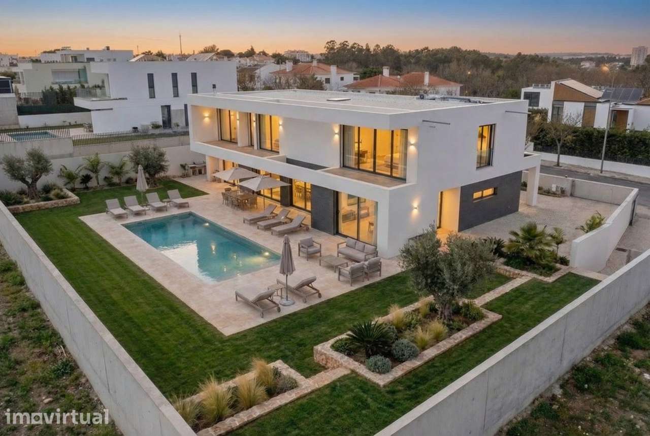 Refúgio em Oeiras:  Moradia Contemporânea T6 com Jardim e Piscina - Grande imagem: 2/25