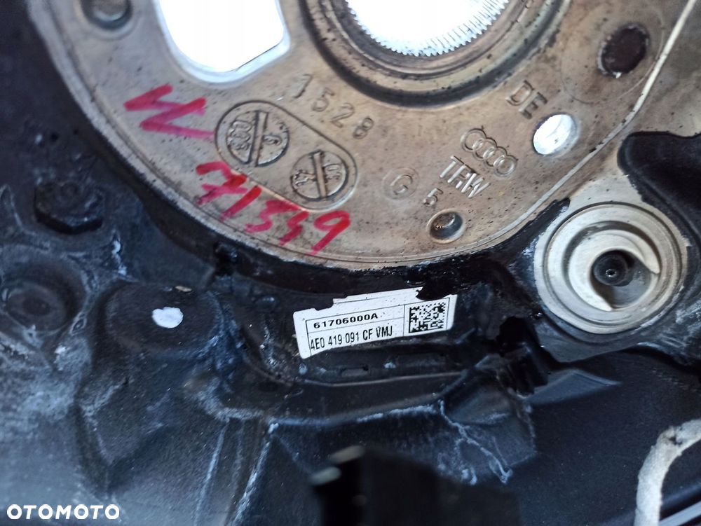 AUDI A8 S8 4E0 D3 KIEROWNICA 3 RAMIENNA SKÓRA AIRBAG S8 ŁOPATKI CHROM - 9