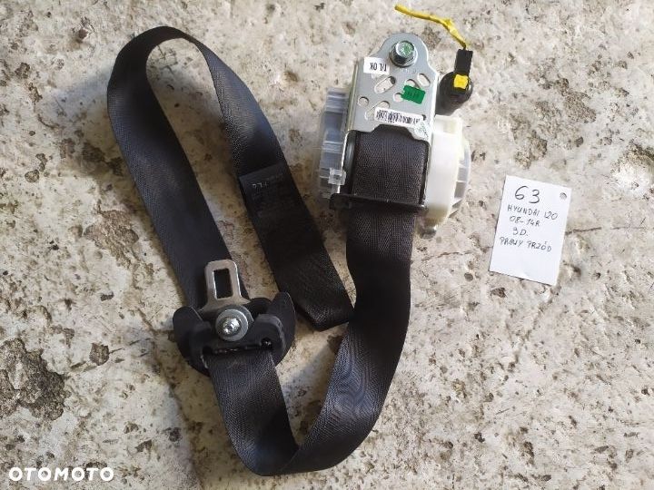 PAS BEZPIECZEŃSTWA PRAWY PRZÓD HYUNDAI I20 3D 08-14R
