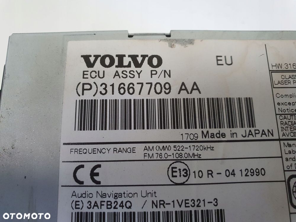 Volvo V40 II V60 S60 II XC60 RADIOODTWARZACZ radio cd NAWIGACJA 31667709 - 2