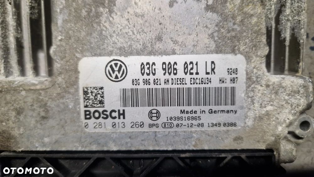 VOLKSWAGEN PASSAT B6 1.9 TDI STEROWNIK SILNIKA 03G906021LR - 2