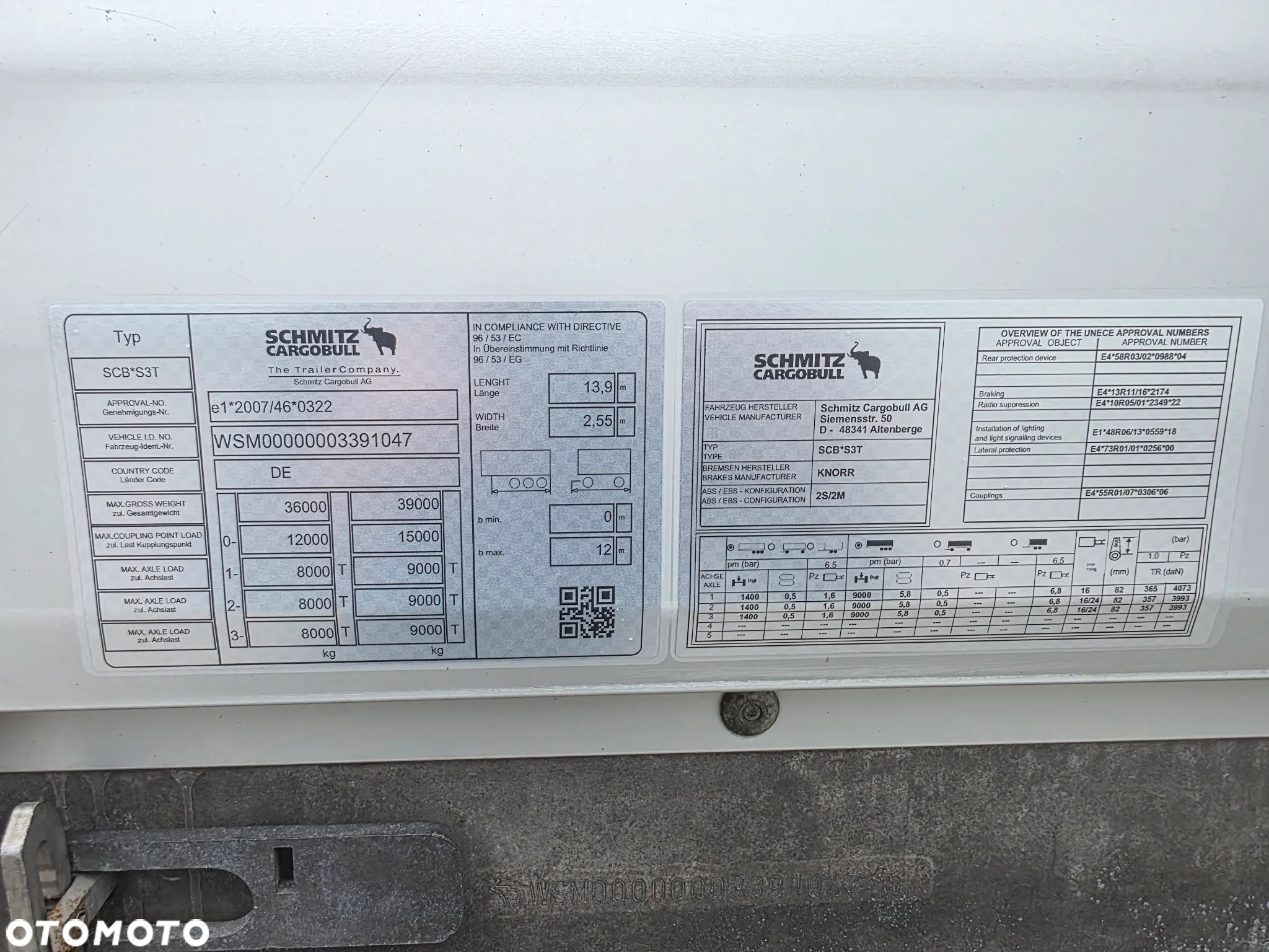 Schmitz Cargobull Cargobull SCB S3 STANDARD FIRANKA OŚ PODNOSZONA , Z DE SUPER STAN !!! - 10