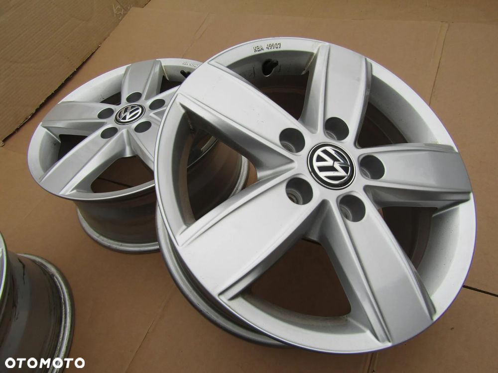 4x Felgi Aluminiowe 16 VW T5 T6 Amarok Caravelle Multivan Transporter 6,5 j 5x120 ET51 piasta 65,1 mm / 7E0071496 / ORYGINALNE - 19