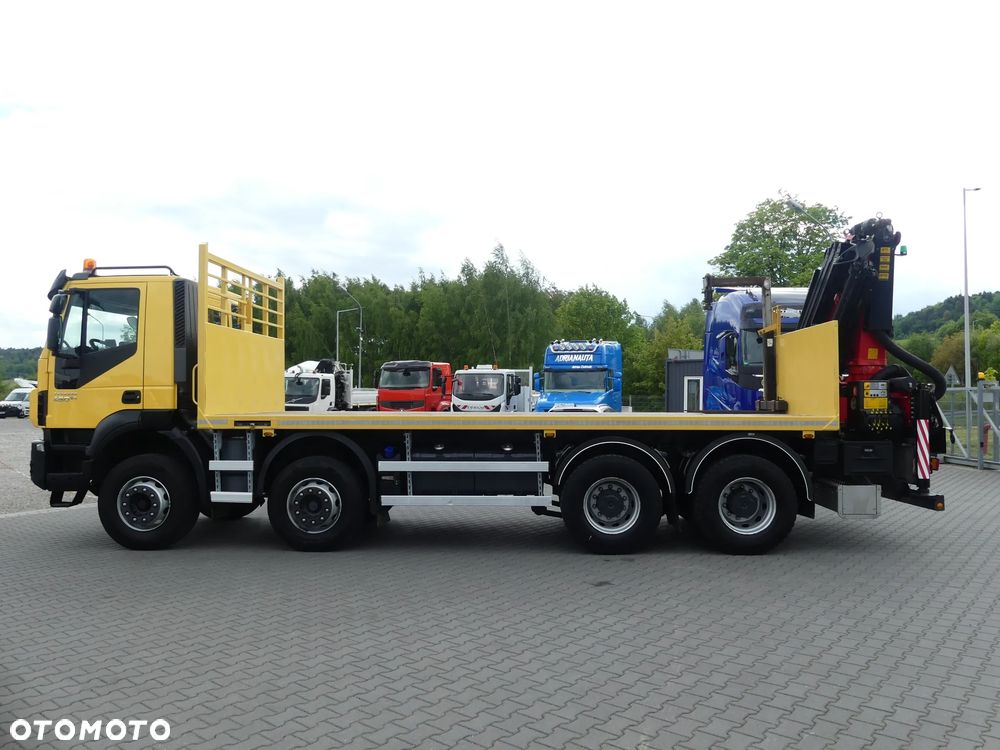 Iveco TRAKKER 450 / 8x4 / EURO 6 / HDS PALFINGER PK 22002-EH / NISKI PRZEBIEG / - 11