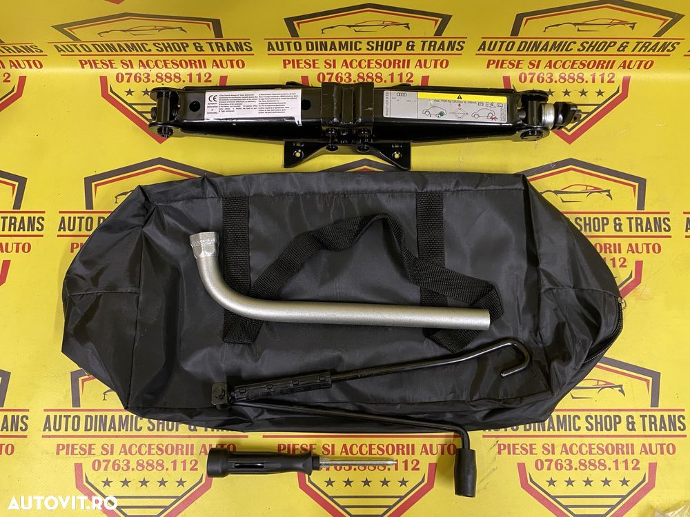 Cric auto OEM kit original Audi Q2 cu coarba manivela husa - 6