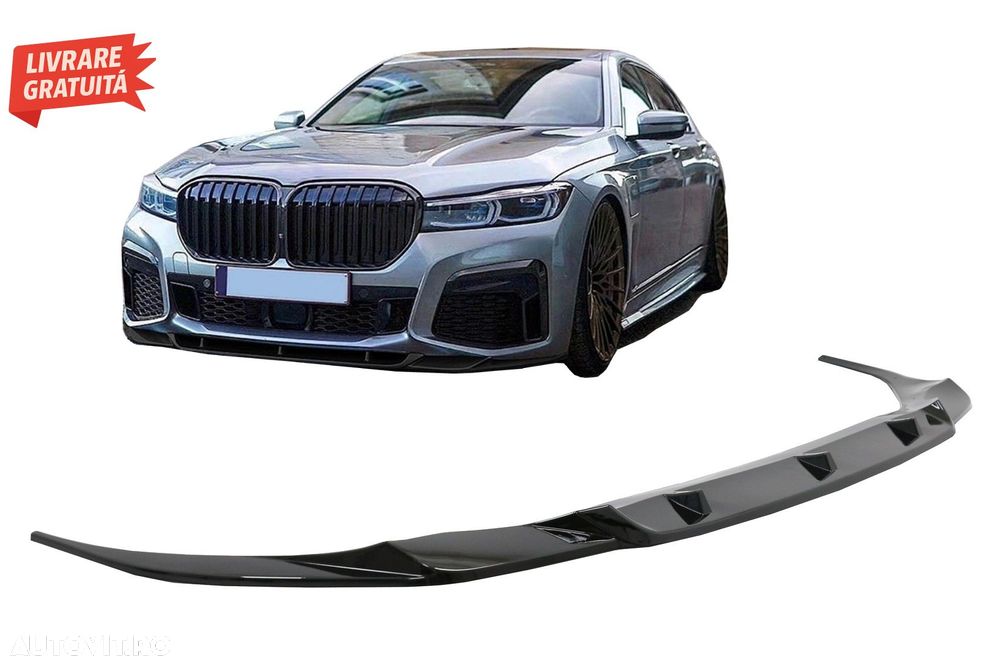 Prelungire Bara Fata Negru Lucios BMW 7 Series G11 G12 LCI M Sport (02.2019-) Negr- livrare gratuita - 1