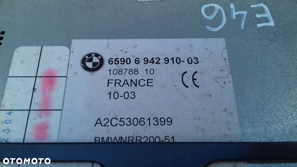 odtwarzacz dvd gps nawigacja 10878810 bmw 3 e46 98- - 5