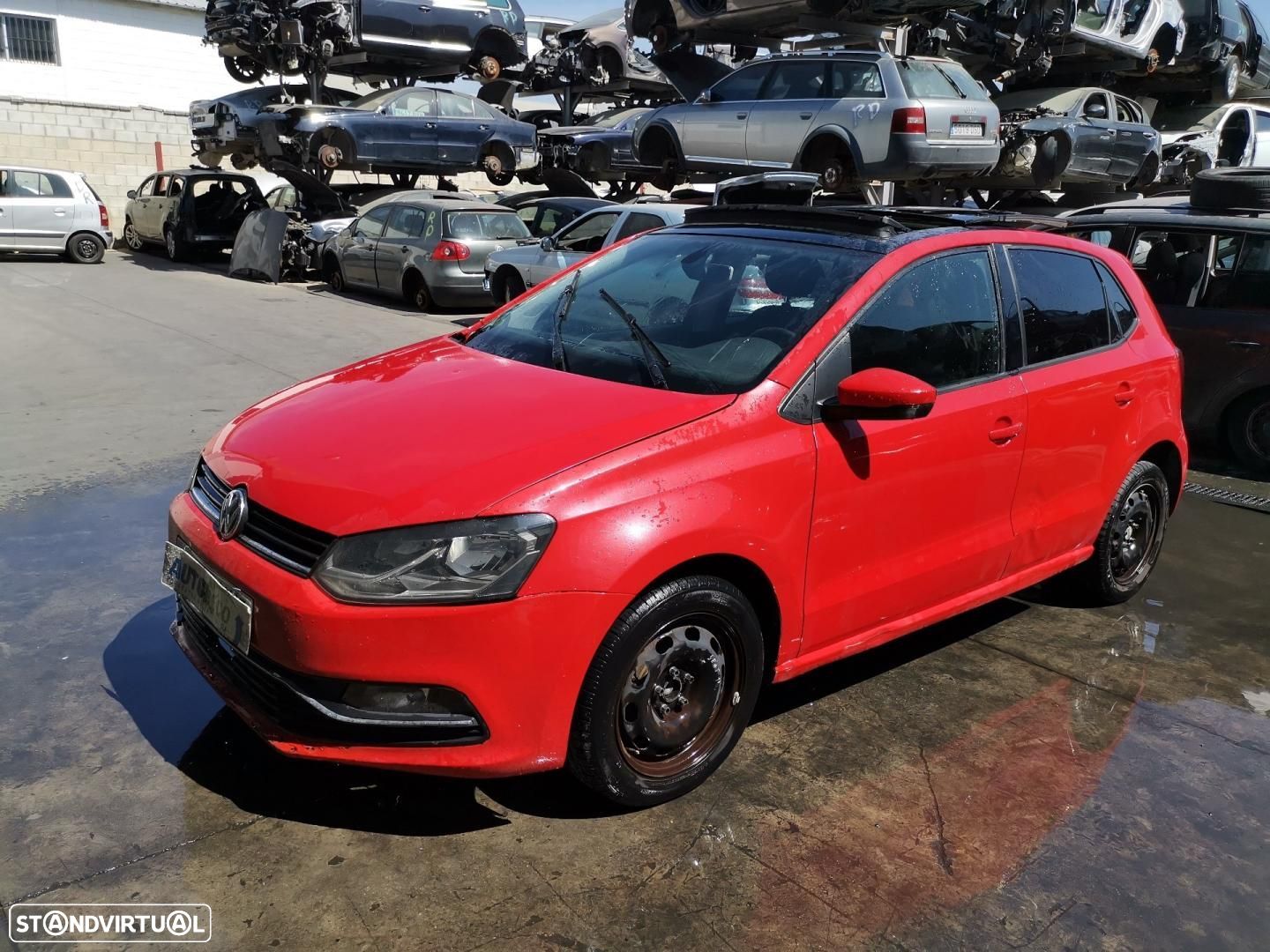 MOTOR LIMPA-VIDROS FRONTAL VOLKSWAGEN POLO V 6R1 - 1