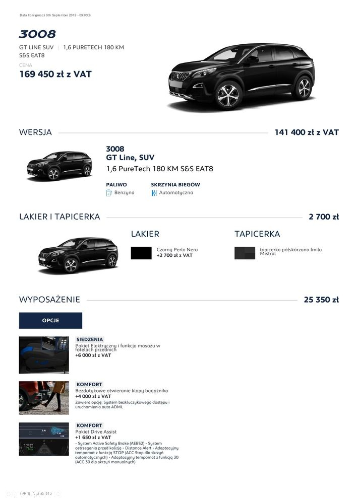 Peugeot 3008 1.6 PureTech GPF GT Line S&S EAT8 - 38