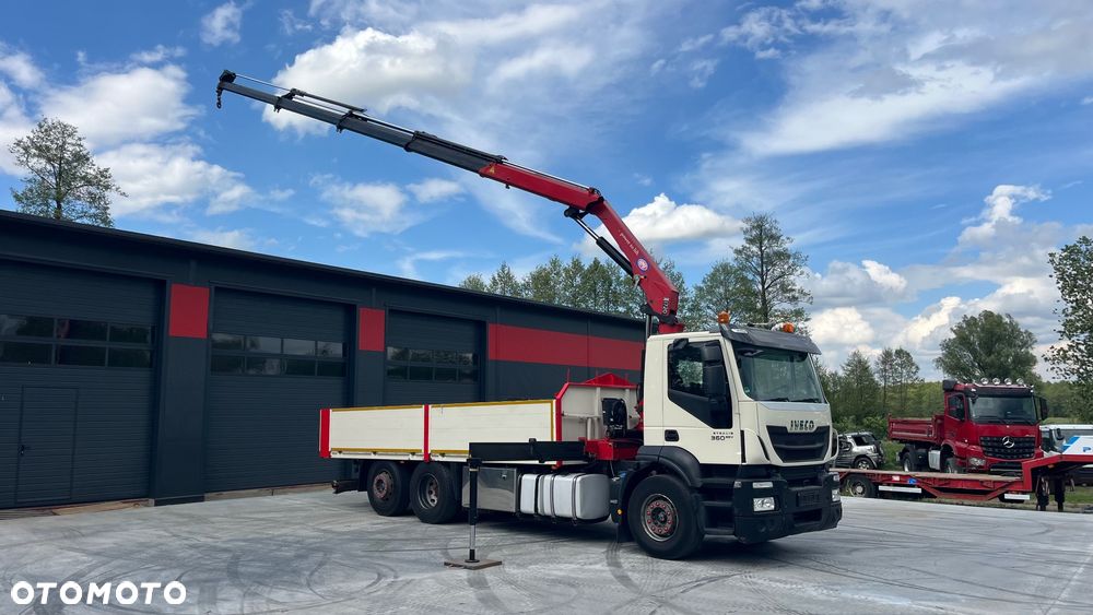 Iveco Stralis EEV 6x2 HMF 1720 K4 Ster Radiowe 2013 Rok Top Stan Os Skrętna Podwieszana Zabudowa Burtowa Platforma (Palfinger Hiab Fassi) - 10