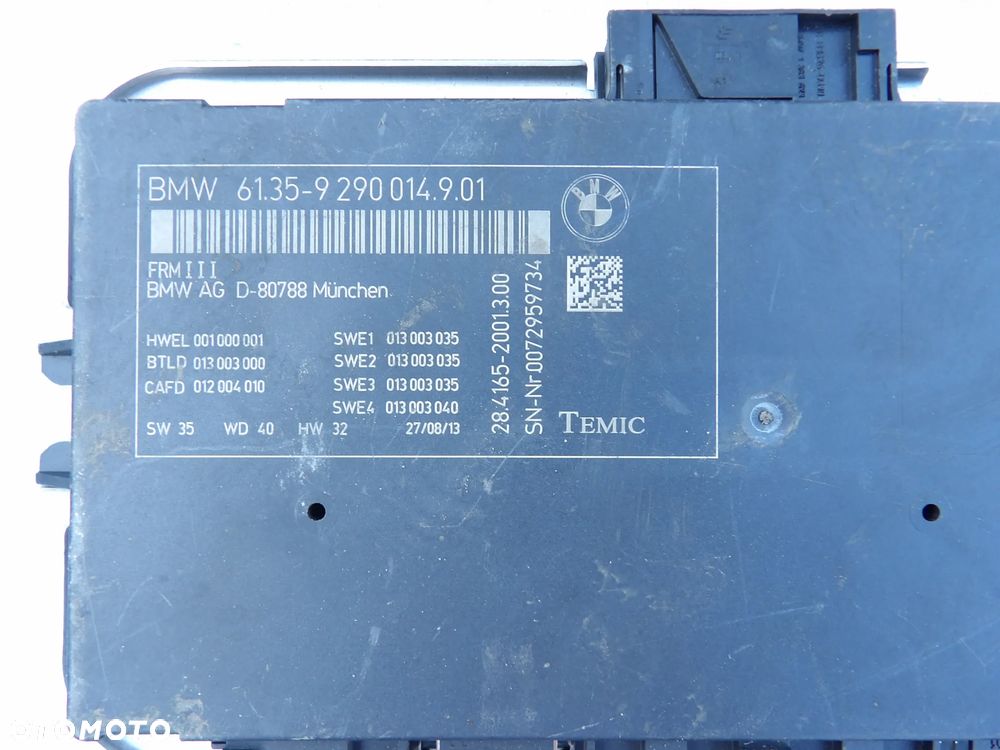 BMW MODUŁ STEROWNIK ŚWIATEŁ - 9290014 - 1