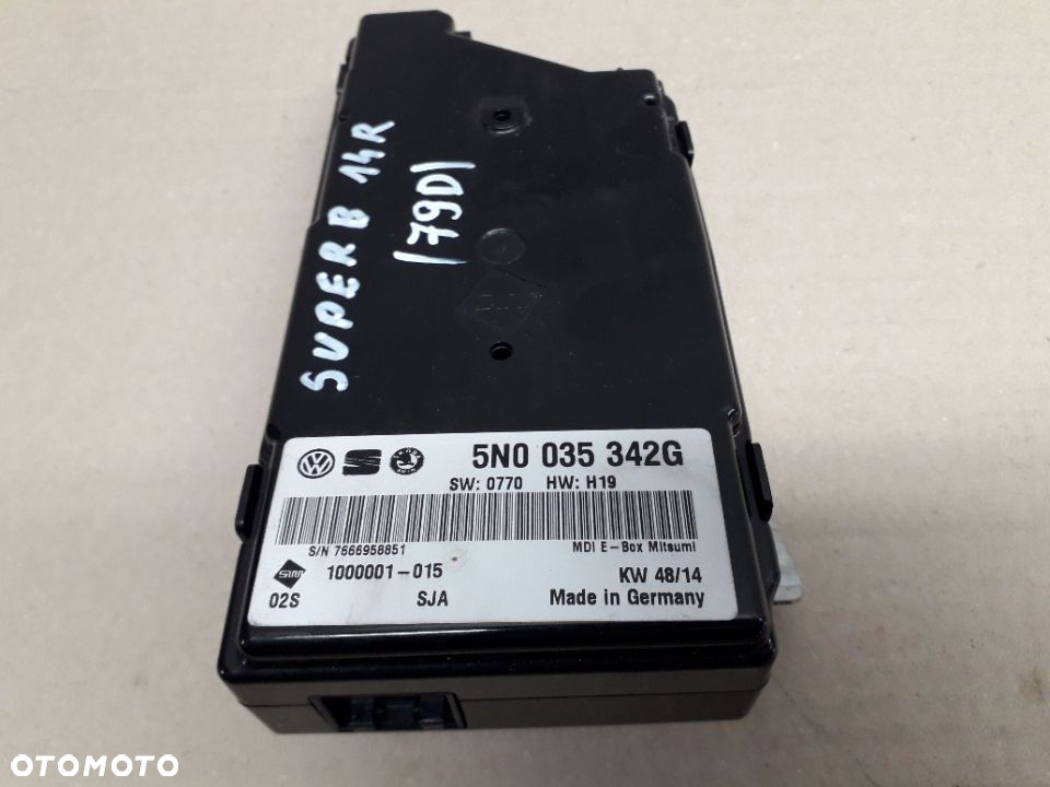 SKODA SUPERB 14R MODUŁ INTERFACE 5N0035342G MULTIMEDIA - 2