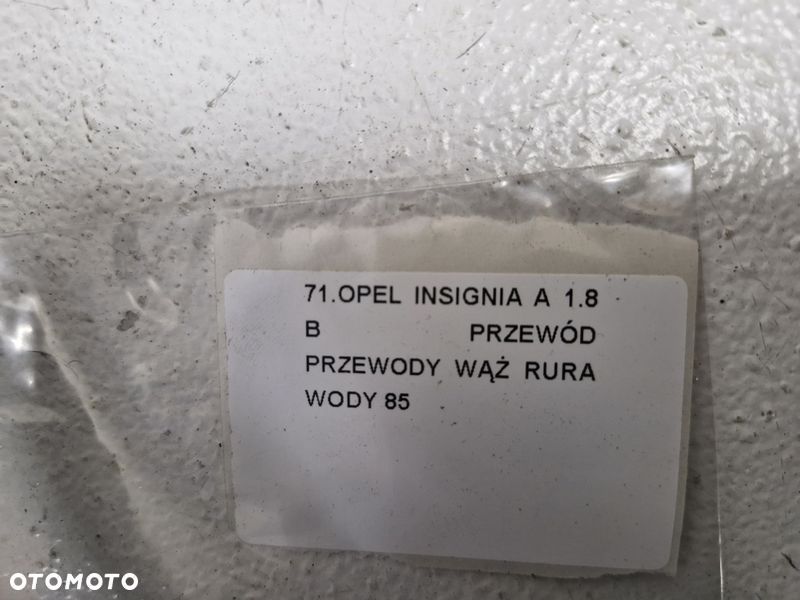 opel insignia a 1.8 b przewód przewody wąż rura wody - 5