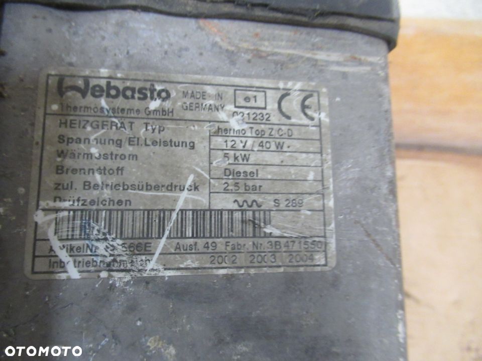 WEBASTO OGRZEWANIE POSTOJOWE MERCEDES E-KLASA W211 2115001098 - 17