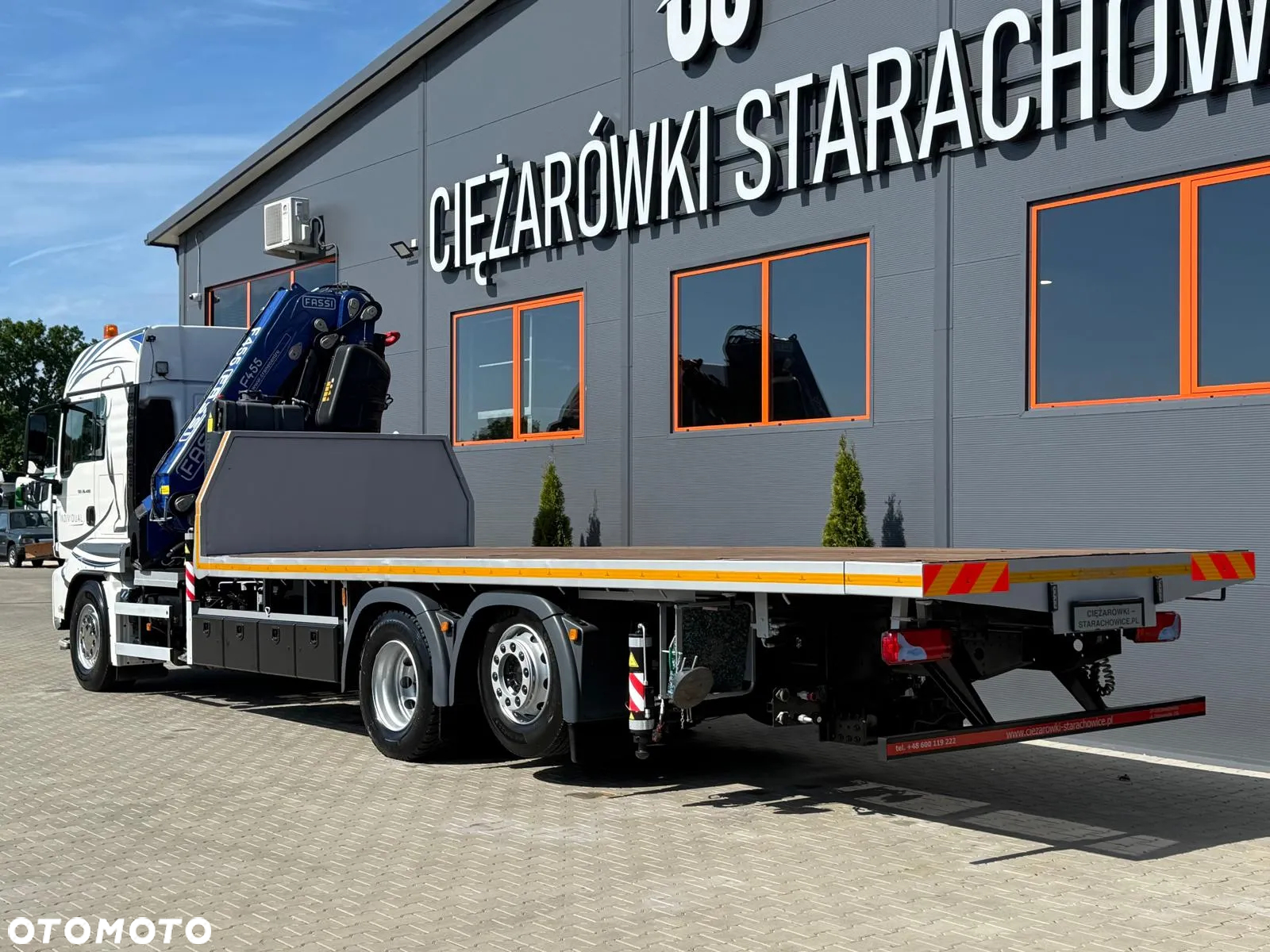 MAN TGS TGX 26.400 // E6 // 6x2 // platforma + FASSI F455RA.2.25 // Do przewozu kontenerów dzwig żuraw HDS kran crane laweta - 6