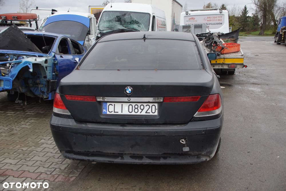 Auto na części - BMW E65 735i 3.6 V8 272 KM N62B36 GA6HP26Z 2002R Silnik Skrzynia Drzwi Maska Błotnik Zderzak Klapa Lampa Lusterko Szyba Deska Kokpit Sterownik Moduł Czujnik Licznik Panel Pokrętło iDrive - 4