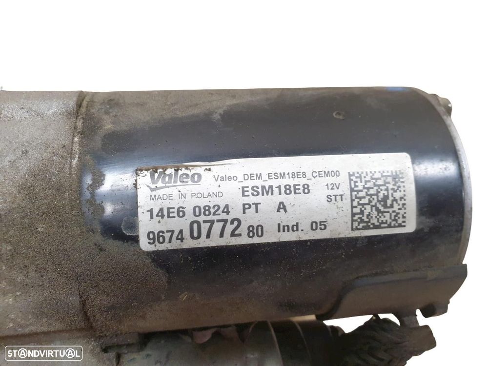 MOTOR ARRANQUE PEUGEOT 2008 2016 -9674077280 - 7