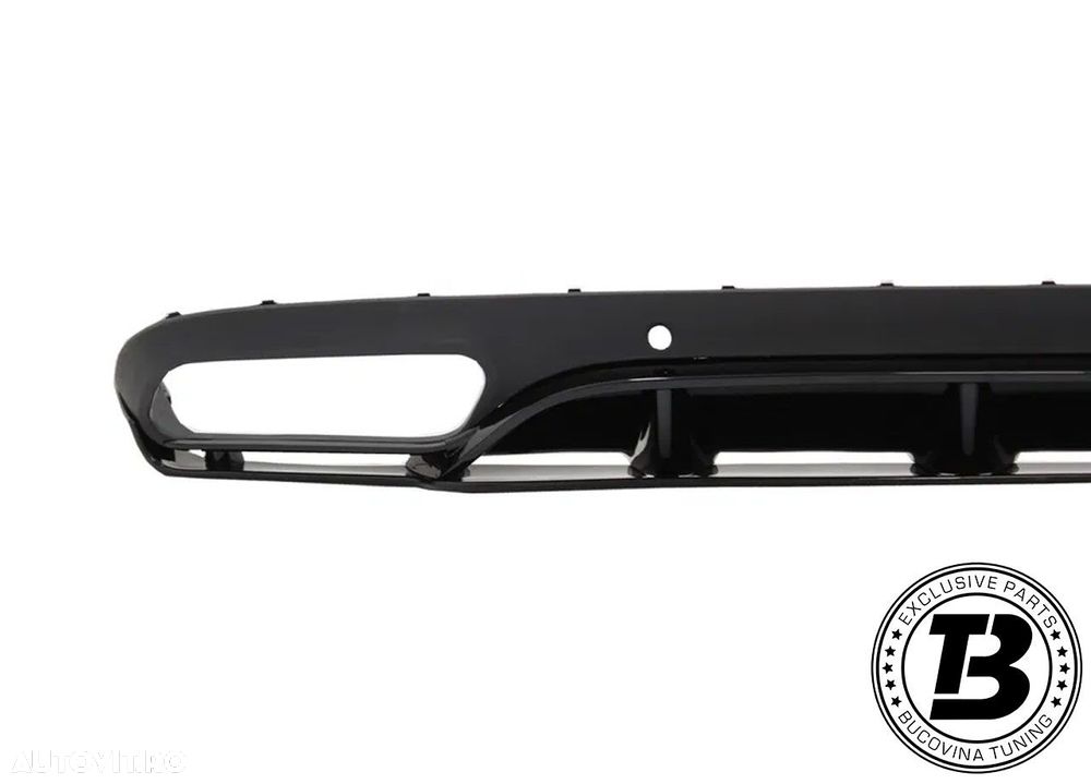 Difuzor Bara Spate Cu Ornamente Evacuare compatibil cu Mercedes C Class C205 A205 C63 Design - 3